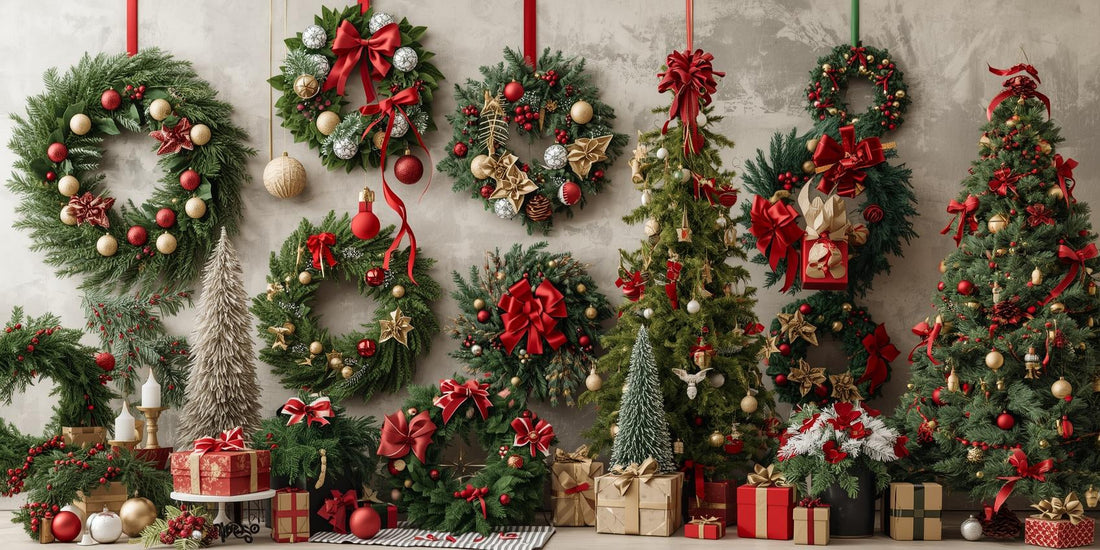 The handmade christmas wreaths