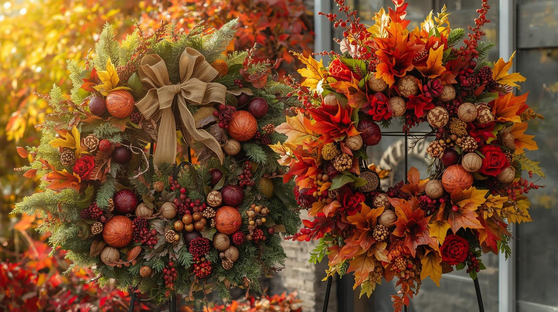 How to decorate the front door for Thanksgiving Day