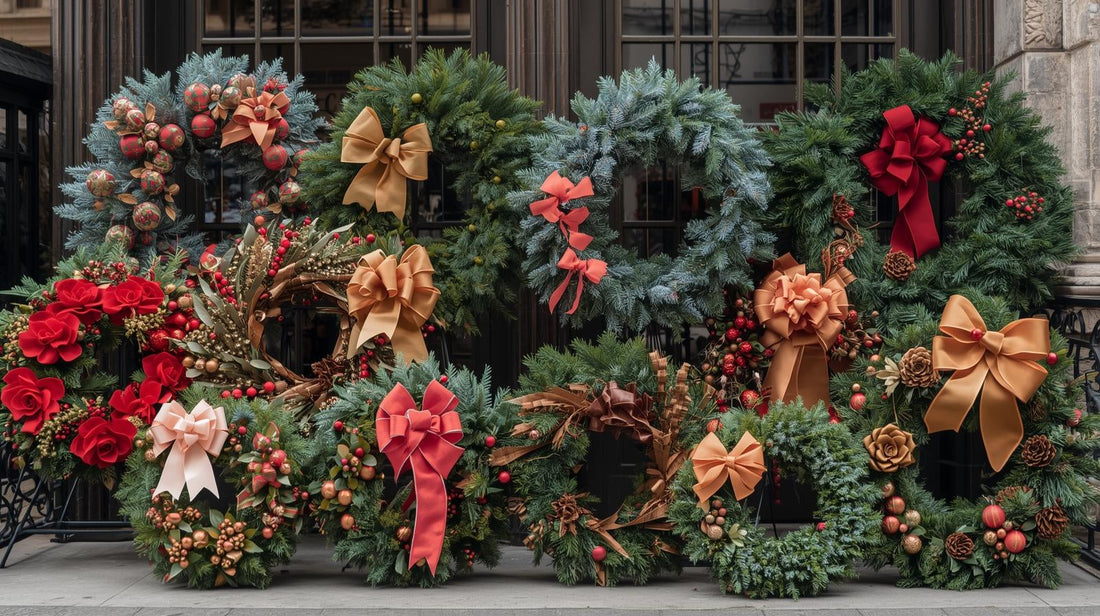 Fresh magnolia flower wreath in 2025