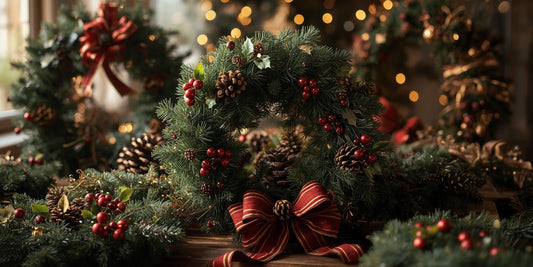 The green garland christmas