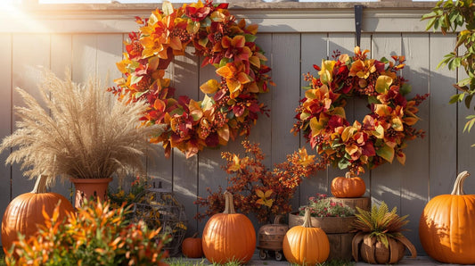 The most beautiful mini-style fall wreath