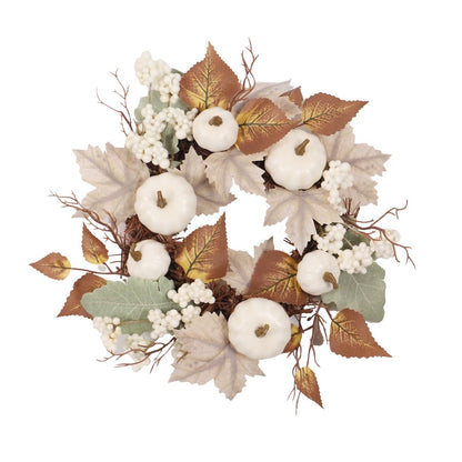 White pumpkin garland