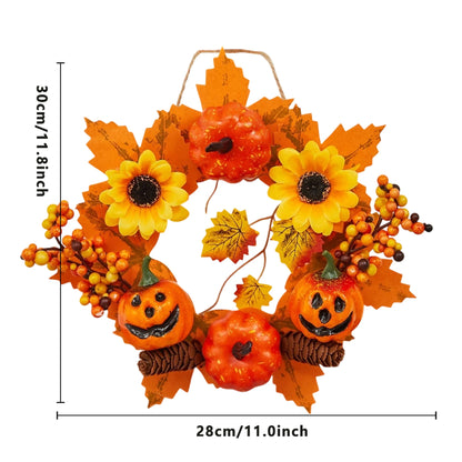 Pumpkin Halloween Wreath