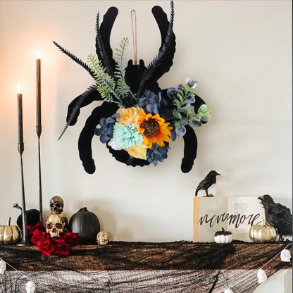 Halloween Spider Wreath